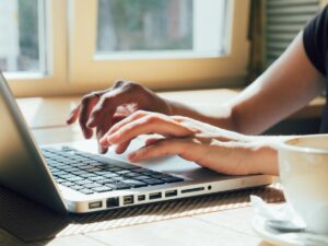 Typing on a computer